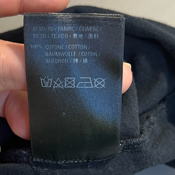 balenciaga black cotton diagonal monogram t-shirt size S - Picture 7 of 7